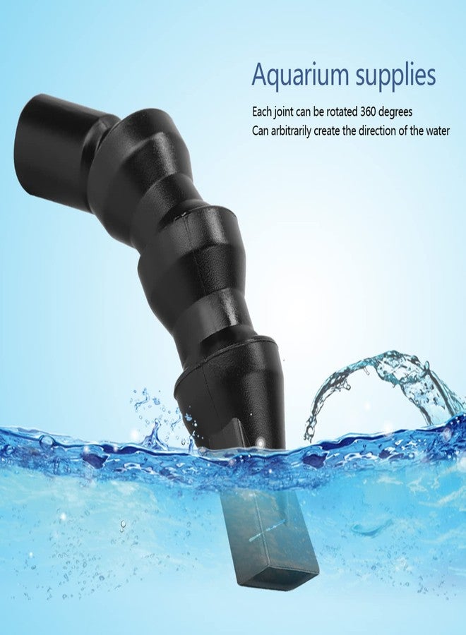 Sunicon Flexible Aquarium Duck Flat Nozzle,360°Fish Rotating Water Outlet Aquarium Outflow End Plumbing Fitting (25mm Flat Duckbill) - Image 4